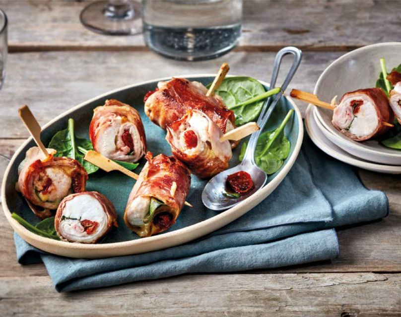 Saltimbocca de lapin aux tomates confites