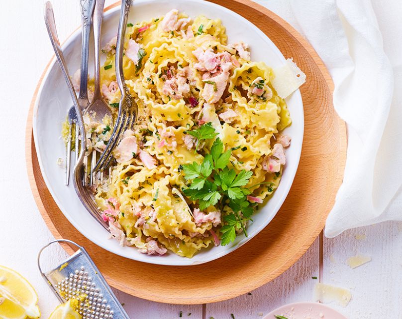 Recette Pâtes au lapin et au citron